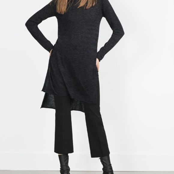 ZARA Long Sweater:Grey Marl US M/EUR M - Picture 3 of 4